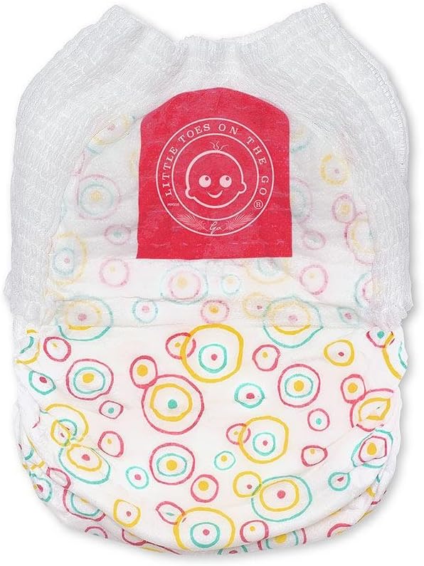 Little Toes Natural Disposable Swimmy Baby Diapers, Medium (Pack of 24) - Image 2